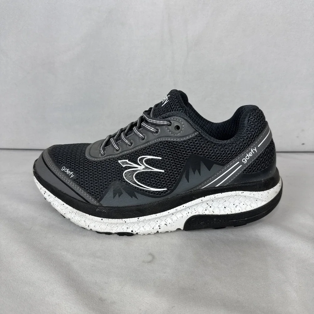 GDEFY Men's Gravity Defyer Shoes Size 8 Black White TB9024MGS-W‎ Athletic *Read